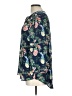 DR2 Floral Blue 3/4 Sleeve Blouse Size L - photo 5