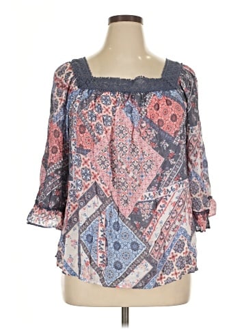 Zac & Rachel 3/4 Sleeve Blouse (view 1)
