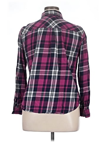 Faded Glory Long Sleeve Button-Down Shirt (view 2)