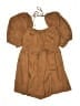 Mable 100% Cotton Brown Overall Shorts Size M - photo 1