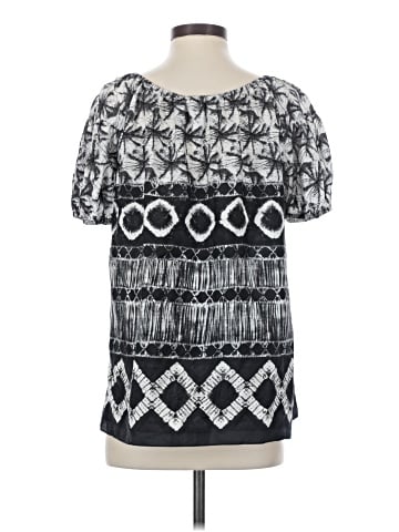 Kenneth Cole New York Short Sleeve Silk Top (view 2)
