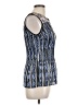 Alfani 100% Polyester Blue Sleeveless Blouse Size 12 Petite - photo 4