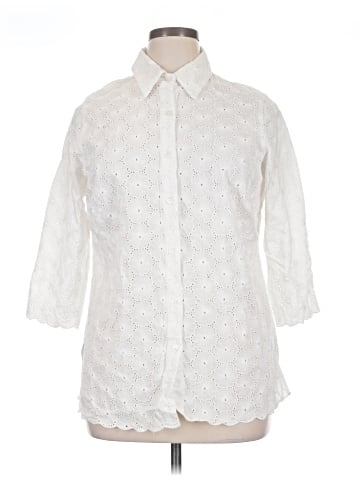 Coldwater Creek 3/4 Sleeve Button-Down Shirt (view 1)