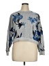 Zyia Active Floral Gray Pullover Sweater Size XL - photo 1