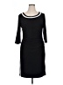 Chaps Solid Black Casual Dress Size XL - photo 1