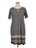Dana Buchman Print Gray Casual Dress Size XL - photo 1