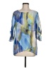 Chaus 100% Polyester Blue 3/4 Sleeve Blouse Size M - photo 1