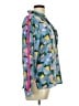 Coach 100% Silk Print Teal Long Sleeve Silk Top Size 6 - photo 4