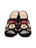 Shoedazzle Floral Black Sandals Size 8 - photo 2