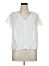 Gap White Short Sleeve Blouse Size XL - photo 1