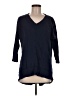 Mod-O-Doc 100% Cotton Blue 3/4 Sleeve Top Size Med (2) - photo 1