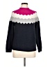 Talbots Outlet Chevron-herringbone Blue Pullover Sweater Size Lg Petite - photo 1