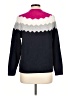 Talbots Outlet Chevron-herringbone Blue Pullover Sweater Size Lg Petite - photo 2