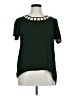 Lily White Green Short Sleeve Blouse Size XL - photo 1