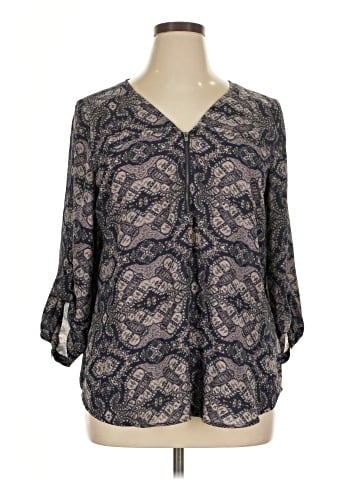 Maurices 3/4 Sleeve Blouse (view 1)