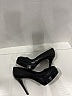 Burberry 100% Leather Black Leather Platform Pumps Size EU (IT) 36 / US 6 - photo 9