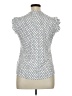 Adrianna Papell Polka Dots White Short Sleeve Top Size XL - photo 2