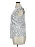 Adrianna Papell Polka Dots White Short Sleeve Top Size XL - photo 5