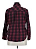 Mudd 100% Cotton Plaid Burgundy Long Sleeve Button-Down Shirt Size XL - photo 2