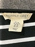 Happily Grey 100% Polyester Stripes Black Short Sleeve Turtleneck Size XL - photo 7