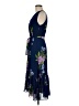Talbots 100% Polyester Floral Blue Cocktail Dress Size 6 - photo 5
