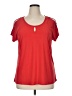 Diana Belle Red Short Sleeve Top Size XL - photo 1