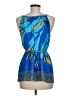 Hale Bob 100% Silk Blue Sleeveless Silk Top Size M - photo 2