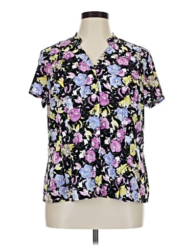 Dana Buchman Short Sleeve Blouse (view 1)
