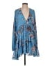 Free People 100% Polyester Blue Long Sleeve T-Shirt Size S - photo 1