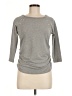 DressBarn Gray 3/4 Sleeve Top Size Med Petite - photo 1