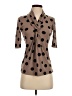 Grace Polka Dots Brown 3/4 Sleeve Blouse Size XS - photo 1
