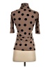 Grace Polka Dots Brown 3/4 Sleeve Blouse Size XS - photo 2