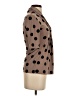 Grace Polka Dots Brown 3/4 Sleeve Blouse Size XS - photo 4