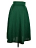 Doublju Solid Green Casual Skirt Size S - photo 1