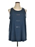 Xersion Blue Sleeveless T-Shirt Size 1X - photo 1