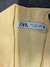 Zara Color Block Yellow Long Sleeve Blouse Size S - photo 7