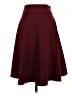 Doublju Solid Burgundy Formal Skirt Size S - photo 1