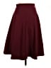 Doublju Solid Burgundy Formal Skirt Size S - photo 2