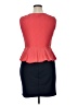 En Focus Studio Chevron-herringbone Red Cocktail Dress Size 14 - photo 2