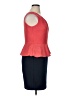 En Focus Studio Chevron-herringbone Red Cocktail Dress Size 14 - photo 4