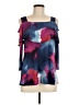 Clara Sun Woo Blue 3/4 Sleeve Blouse Size M - photo 1