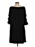 MSK Solid Black Casual Dress Size L - photo 2