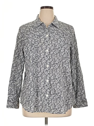 Laura Scott Long Sleeve Button-Down Shirt (view 1)