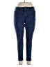 D&Co. Solid Blue Jeans Size 16 - photo 1
