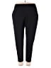 Faded Glory Solid Black Active Pants Size 1X - photo 1