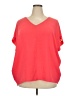 First Love 100% Polyester Orange Short Sleeve Blouse Size XXL - photo 1