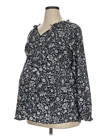 Isabel Maternity Long Sleeve Blouse (view 1)