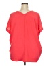 First Love 100% Polyester Orange Short Sleeve Blouse Size XXL - photo 2