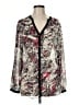 DKNYC 100% Polyester Gray Long Sleeve Blouse Size M - photo 1
