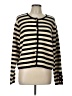 Kut from the Kloth 100% Polyester Stripes Black Cardigan Size L - photo 1